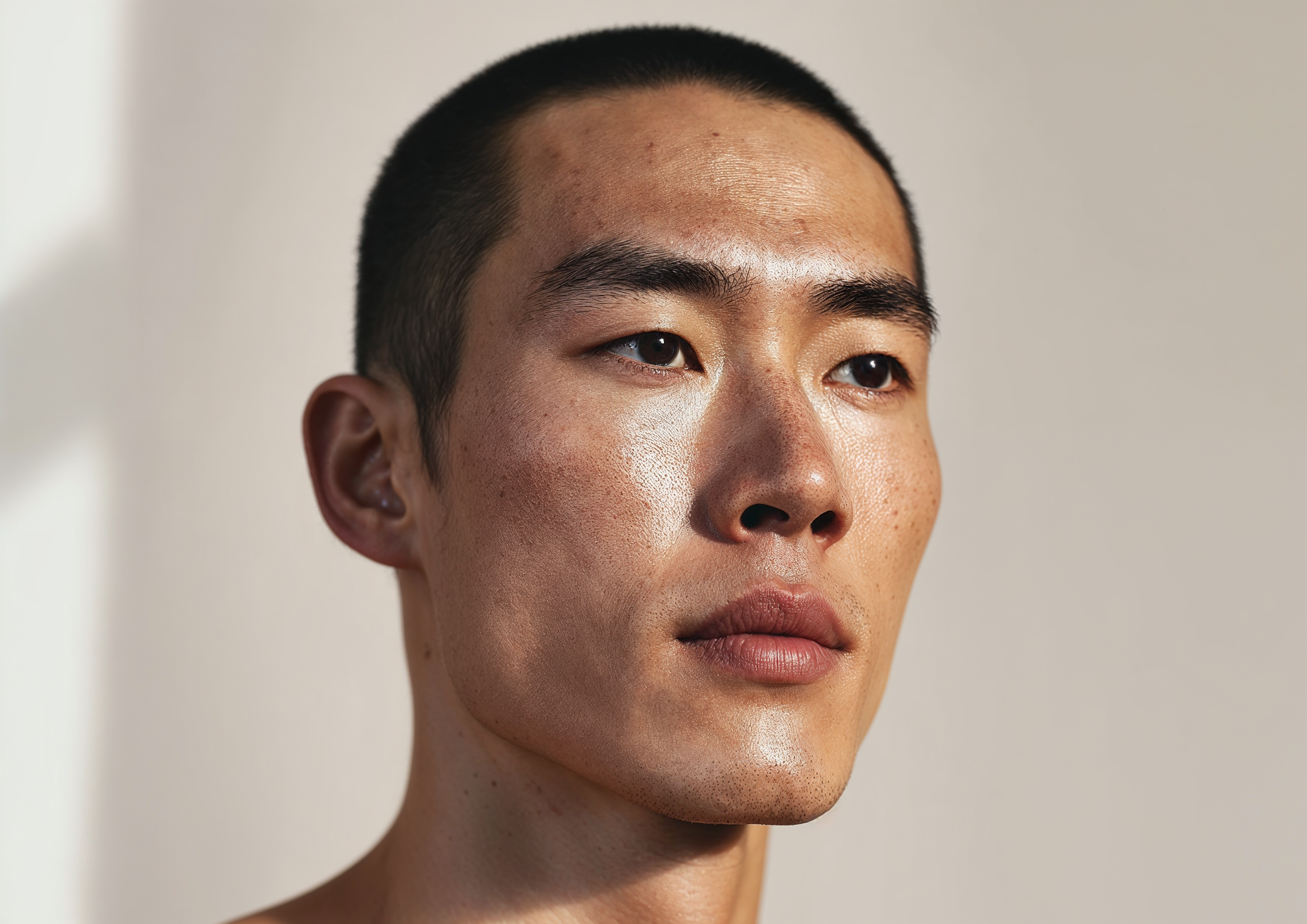 Man with clear, healthy skin showcasing Blanchard Skincare's clean skincare formulations